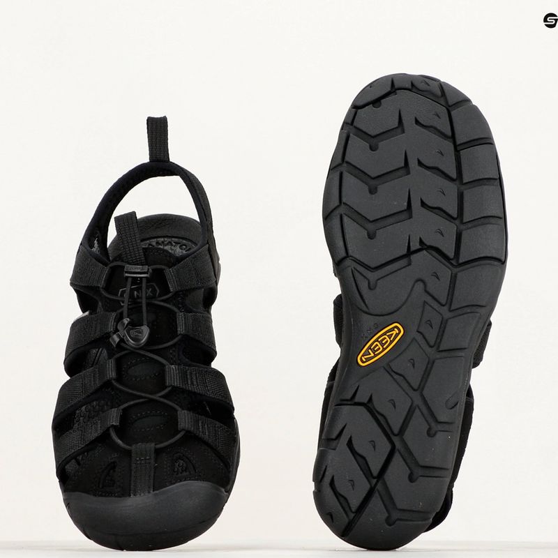 KEEN Clearwater CNX men's trekking sandals triple black 16