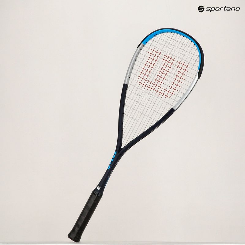 Wilson Ultra CV blue/silver squash racket 15