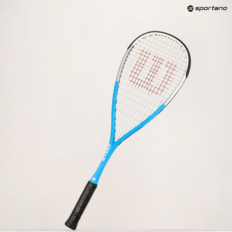 Wilson Ultra UL blue/silver squash racket 16
