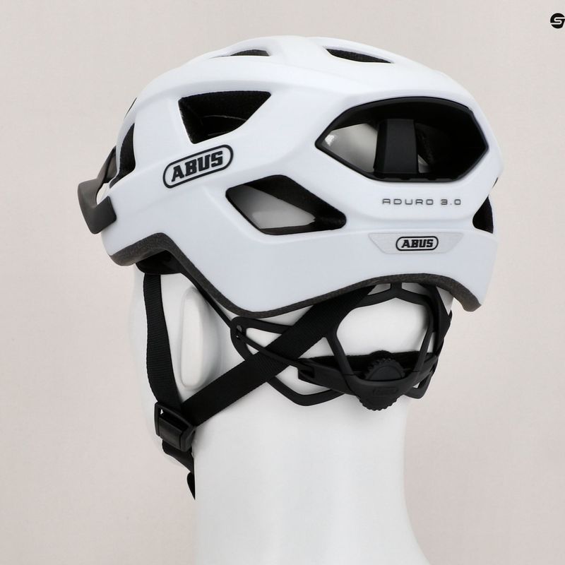 ABUS bike helmet Aduro 3.0 fleece white 9