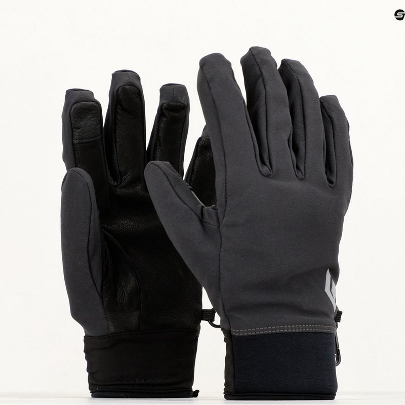 Black Diamond Midweight Softshell grey ski glove BD801041SMOKLG_1 6