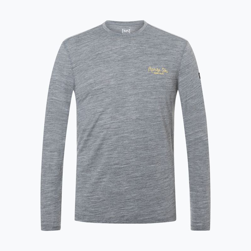 Men's longsleeve super.natural Apres Ski cashmere grey melange/various 5