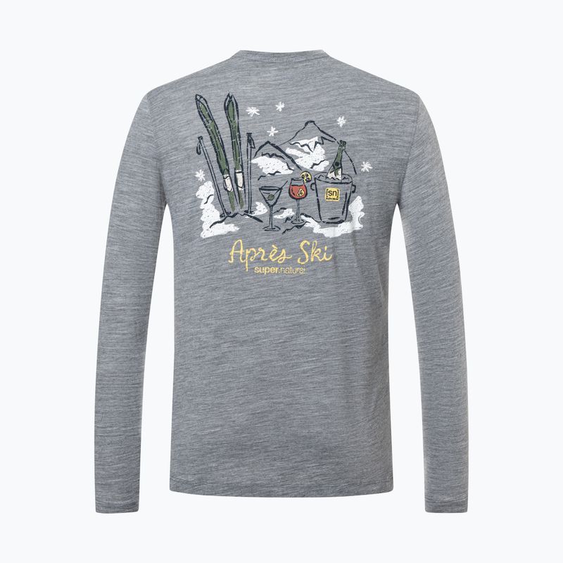 Men's longsleeve super.natural Apres Ski cashmere grey melange/various 6