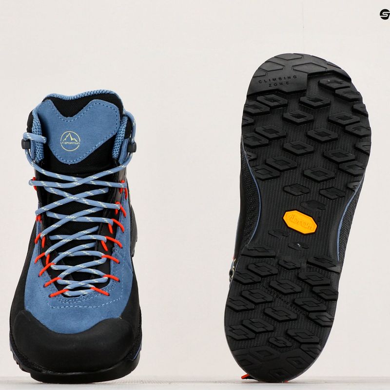 La Sportiva TX4 Evo Mid GTX moonlight/cherry tomato women's climbing shoe 10