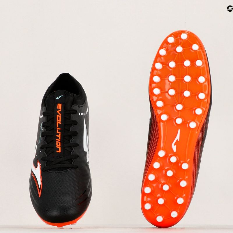 Men's football boots Joma Evolution AG black/orange 10