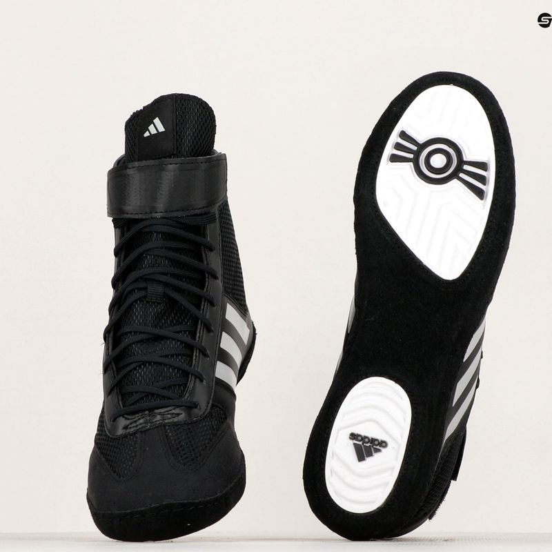 Men's boxing shoes adidas Combat Speed.5 black/silver BA8007 10