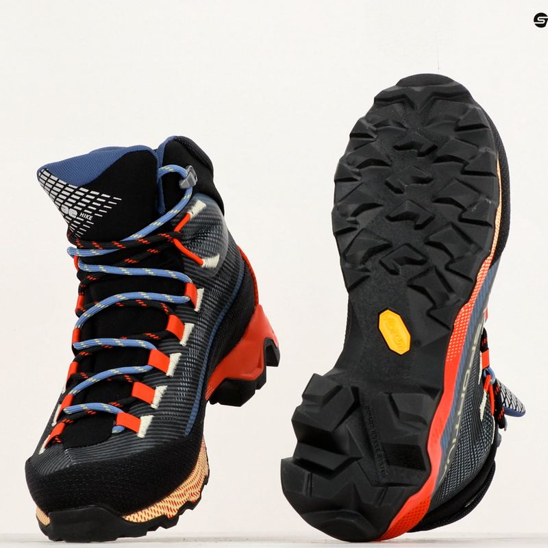 Women's trekking boots La Sportiva Aequilibrium Hike GTX carbon/cherry tomato 10