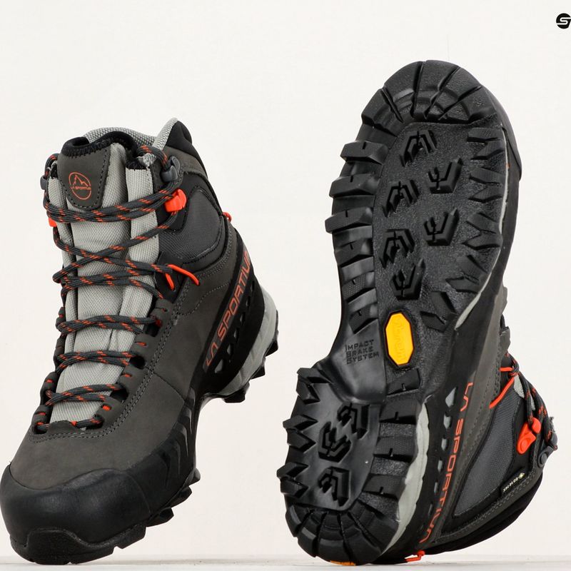 Women's trekking boots La Sportiva TX5 GTX carbon/paprika 10