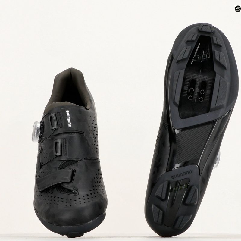 Shimano SH-RX600 men's gravel shoes black 10