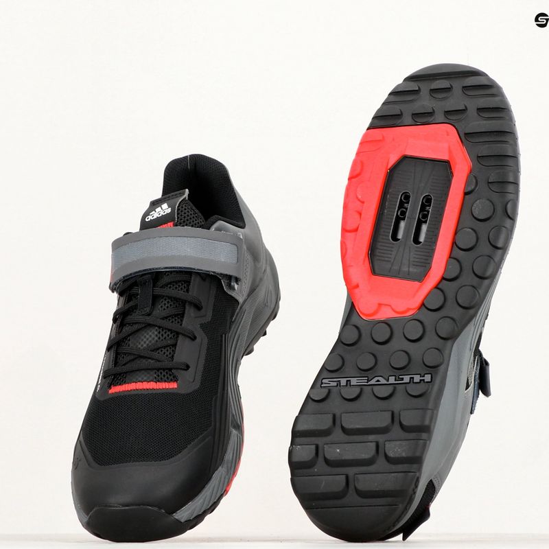 Men's MTB cycling shoes adidas FIVE TEN Trailcross Clip In core black/grey three/red 22