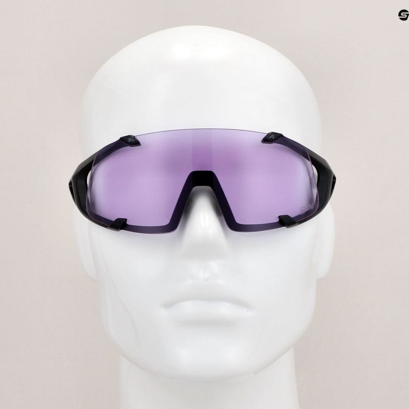 Alpina Hawkeye Q-Lite V black matt/purple sunglasses 9