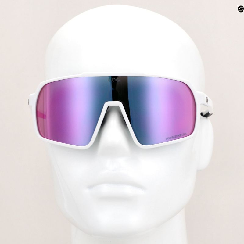 GOG Okeanos matt white/black/polychromatic purple-green sunglasses 7