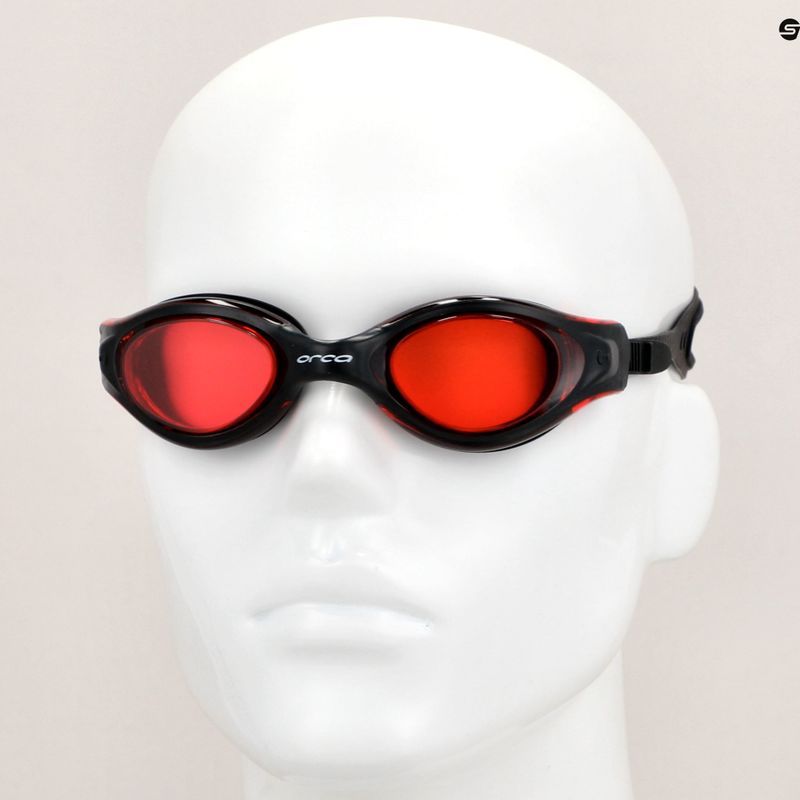 Orca Killa Vision red/black swimming goggles 8