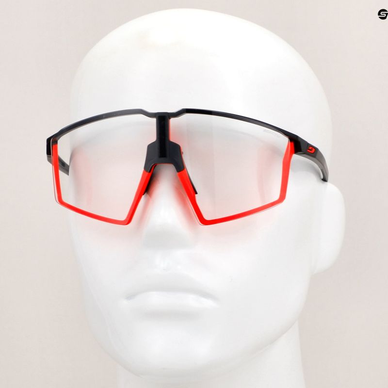 Julbo Edge Reactiv 0-3 mat black/mat fluo orange/clear sunglasses 10