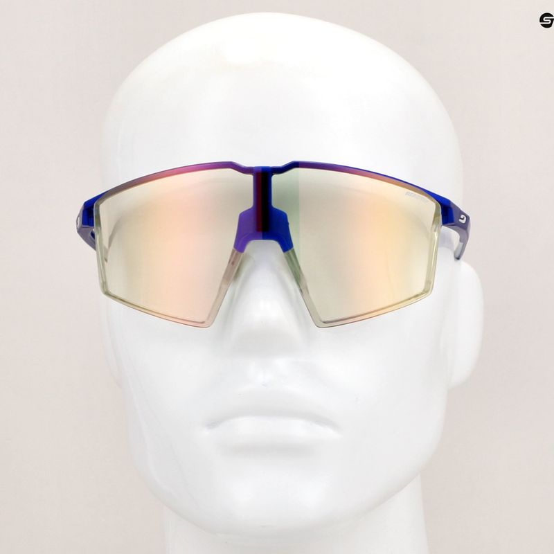 Julbo Edge Reactiv 1-3 Light Amplifier metallic blue/white/multilayer gold pink sunglasses 10