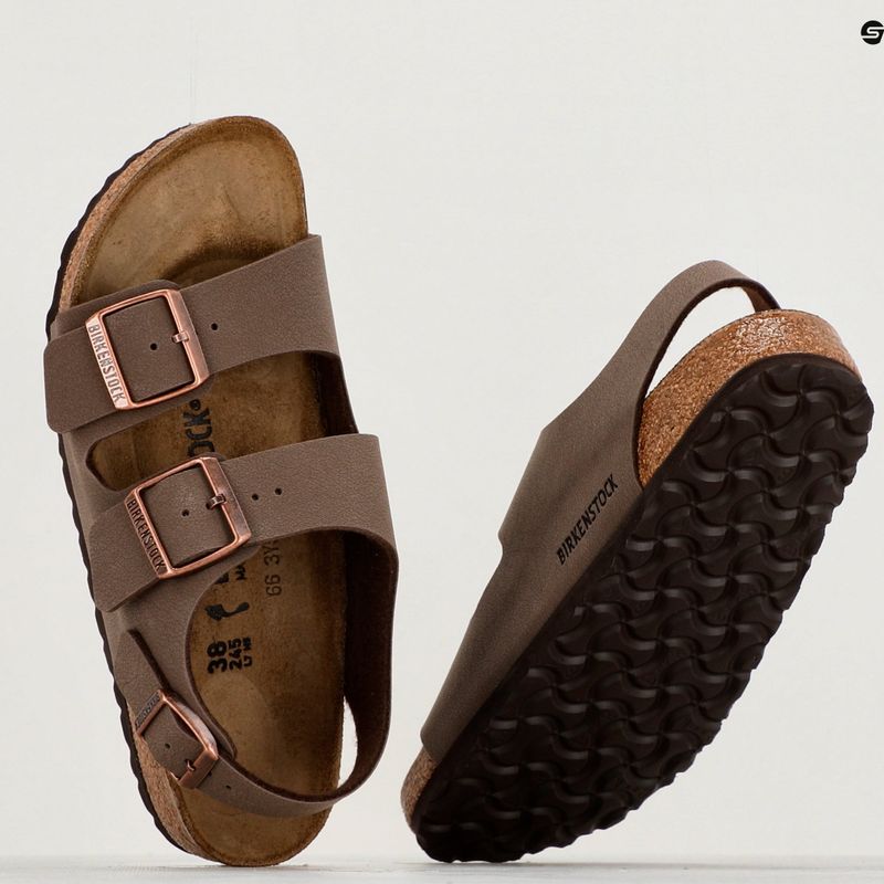 BIRKENSTOCK Milano BFBC Narrow mocha sandals 11