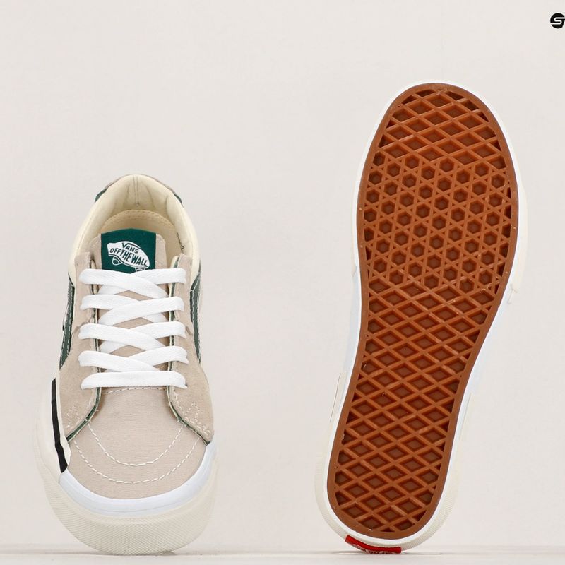 Vans SK8-Low Reconstruct shoes marshmallow/green 9