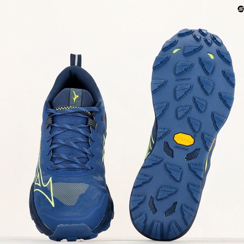 Men's running shoes Mizuno Wave Daichi 8 navy peony/sharp green/dress blues 9