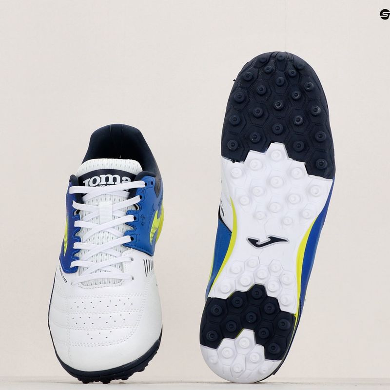 Men's football boots Joma Cancha TF white/royal 10
