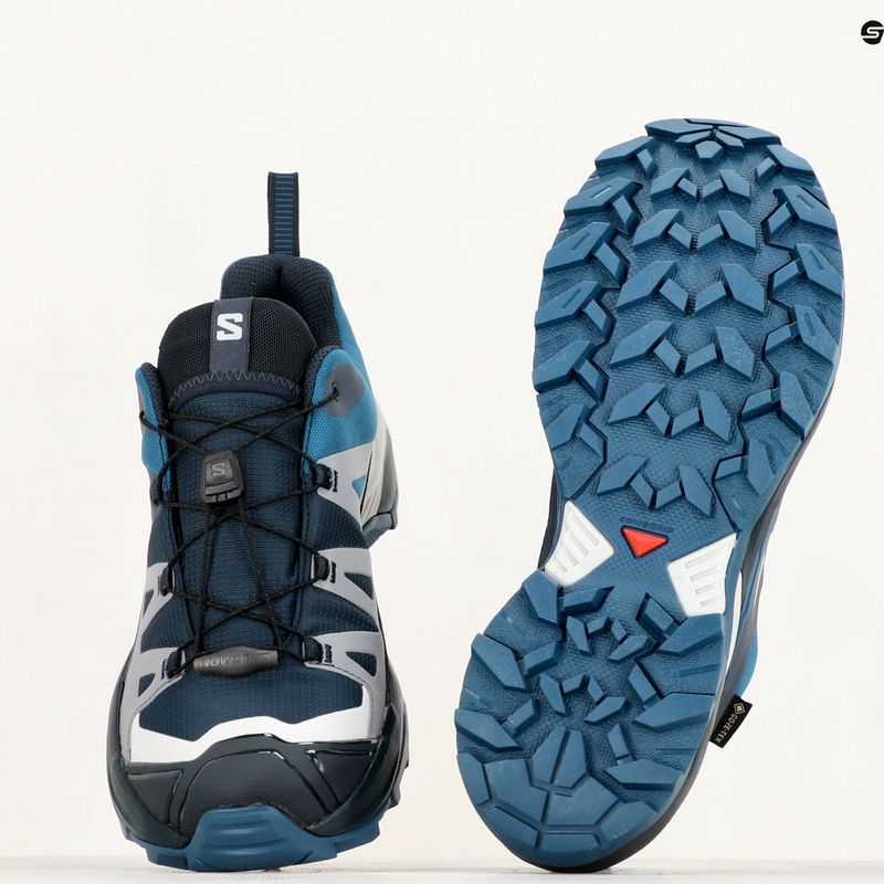 Men's hiking boots Salomon X Ultra 360 GTX carbon/india ink/deep dive 9