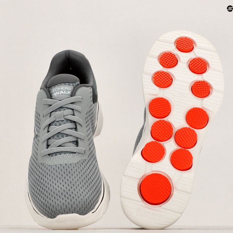 Men's shoes SKECHERS Go Walk 7 The Construct grey/white/orange 9