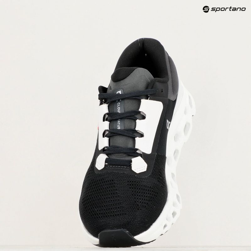 Women's On Cloudstratus 3 black/frost running shoes 9