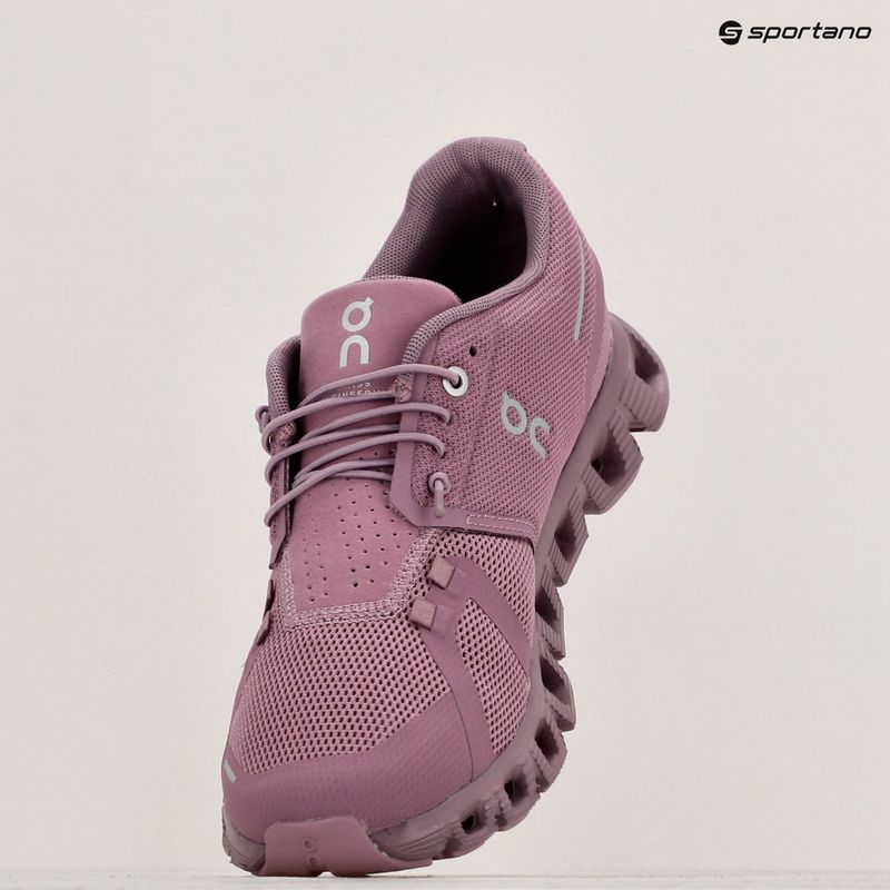 Women's running shoes On Running Cloud 5 fig/quartz 9