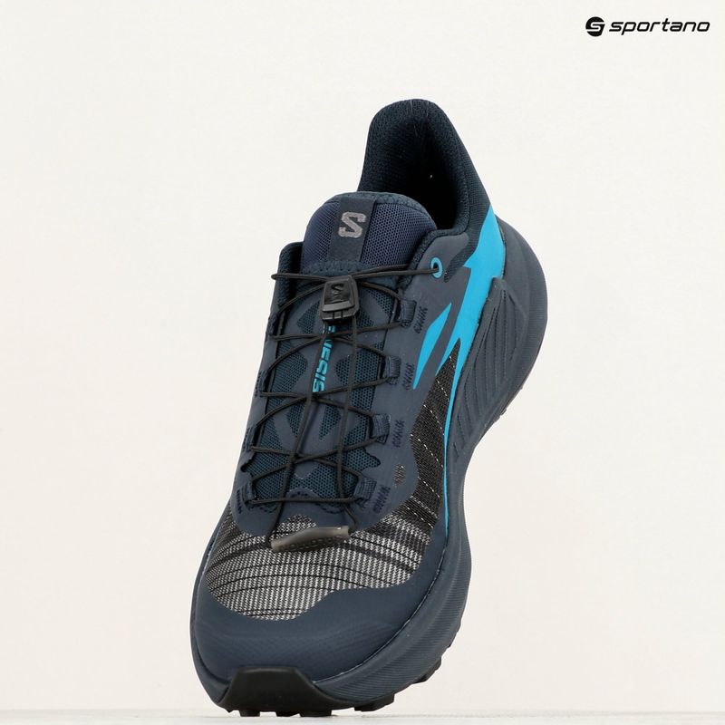 Salomon Genesis men's running shoes carbon/tahitian tide/quiet shade 9