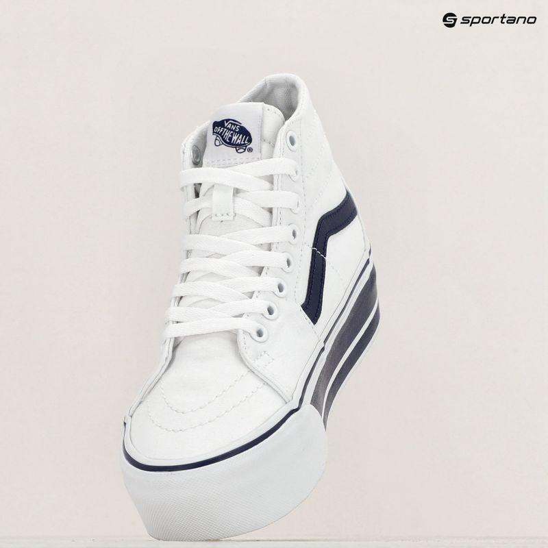 Vans UA SK8-Hi Tapered Stackform Sport Stripes navy true/white shoes 9
