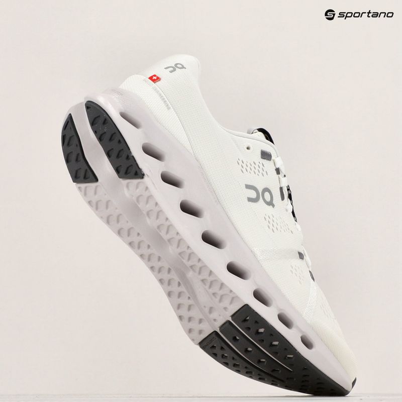 Men's On Running Cloudsurfer white/frost running shoes 12