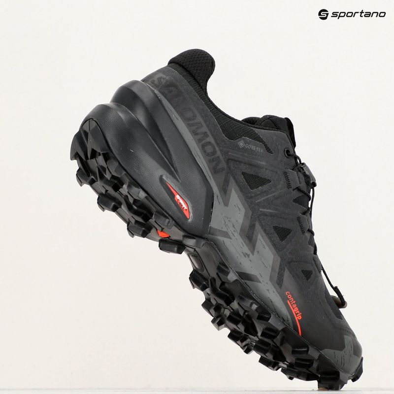 Women's running shoes Salomon Speedcross 6 GTX black/black/phan 9