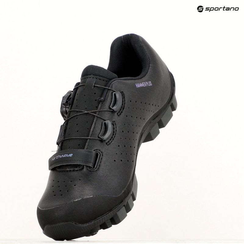 Women's MTB cycling shoes Northwave Hammer Plus black/iridescent 9