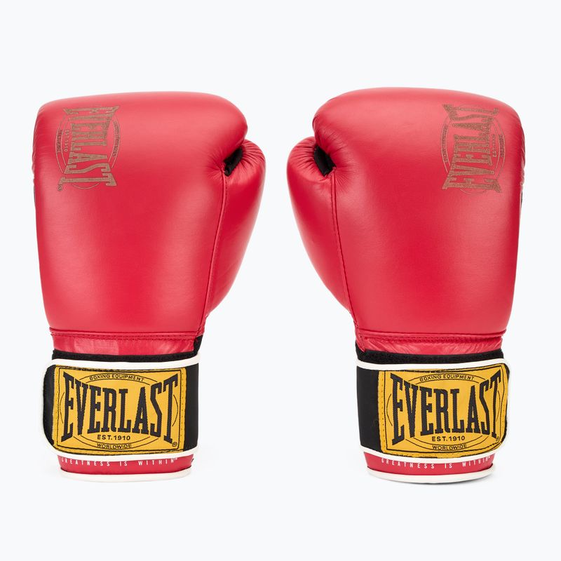 Boxing gloves Everlast 1910 Classic red 2