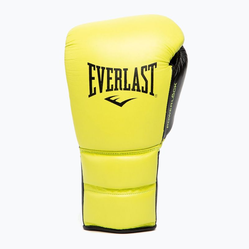 Everlast Powerlock 2 Laced Pro Training boxing gloves neon yellow 8