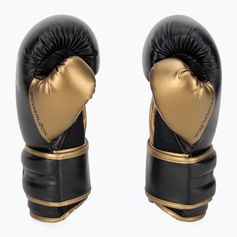 Everlast Powerlock 2 black/gold boxing gloves 4