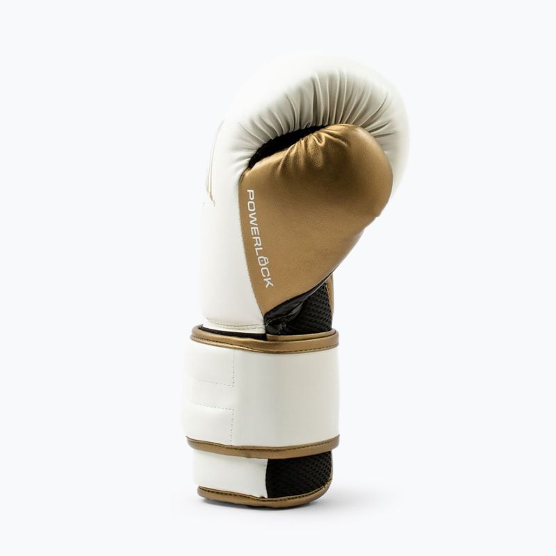 Everlast Powerlock 2 white/gold boxing gloves 4