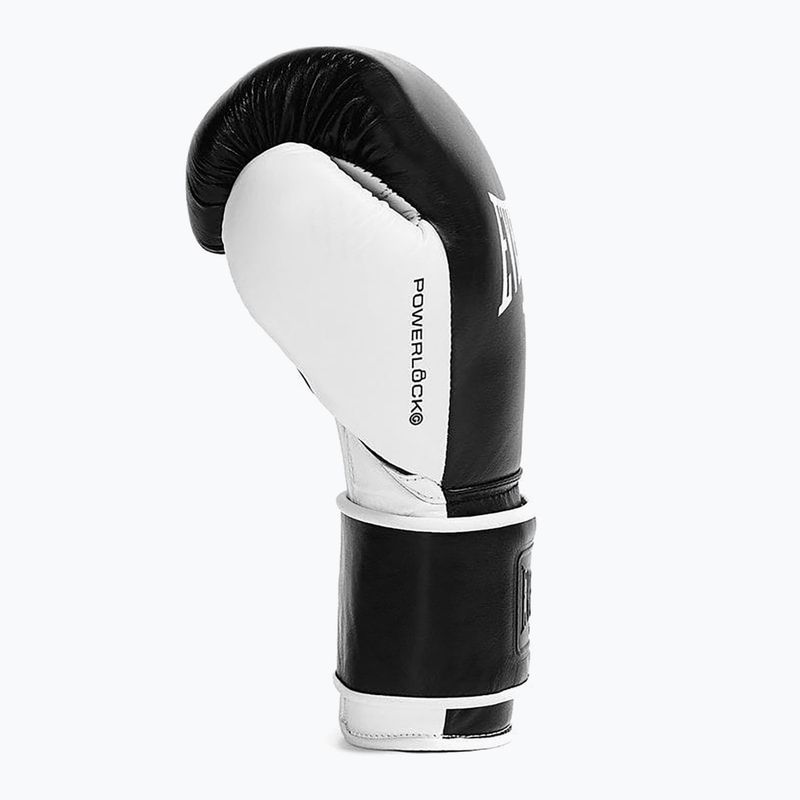 Boxing gloves Everlast Powerlock Pro OG H&L black/white 3