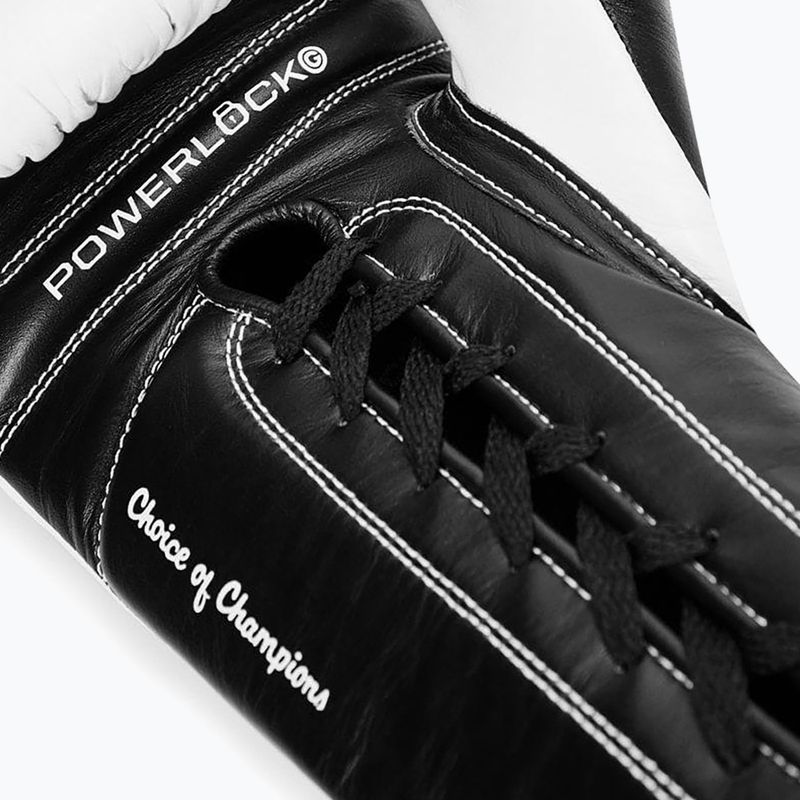 Boxing gloves Everlast Powerlock Pro OG Laced white/black 4