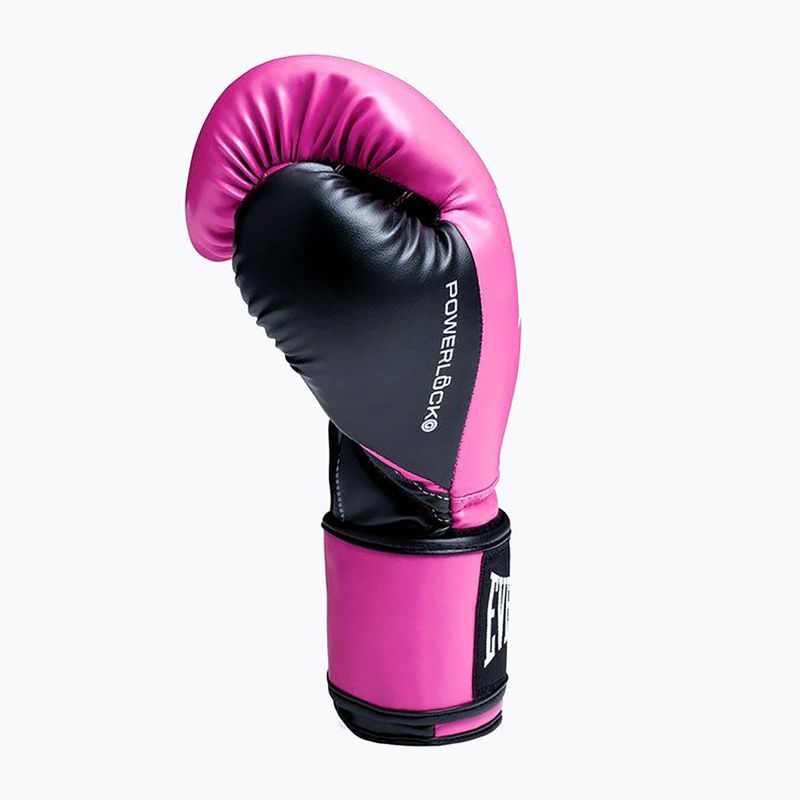 Boxing gloves Everlast Powerlock Pro OG H&L Training Glove pink/black 4