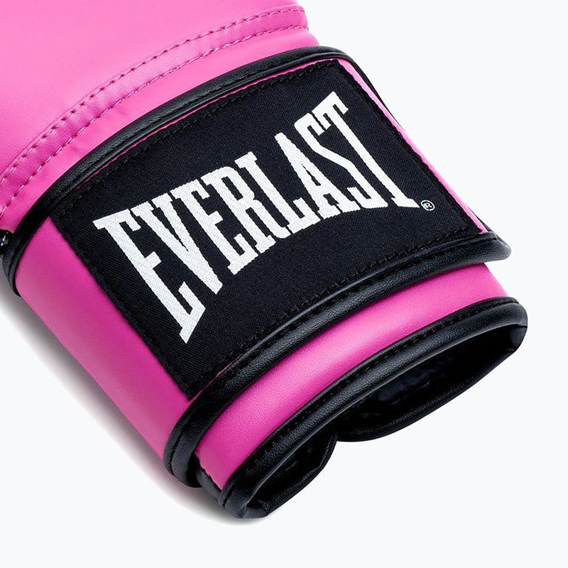 Boxing gloves Everlast Powerlock Pro OG H&L Training Glove pink/black 5