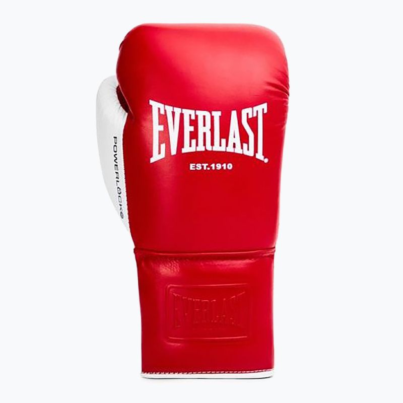 Boxing gloves Everlast Powerlock OG Pro Fight red/white 2