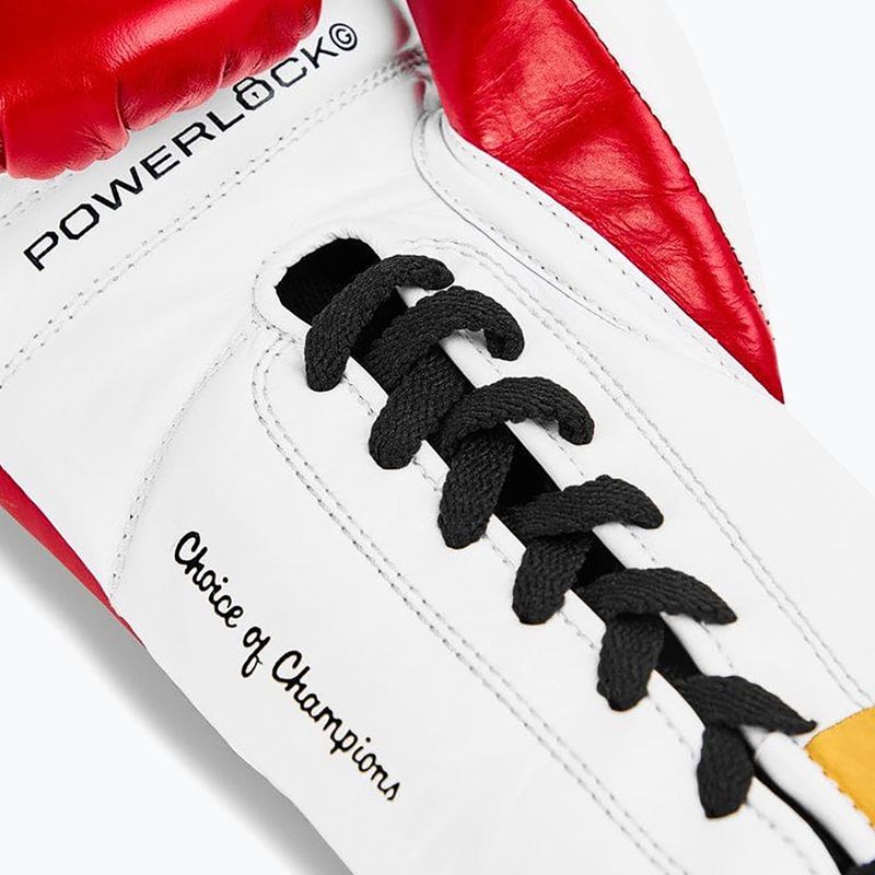 Boxing gloves Everlast Powerlock OG Pro Fight red/white 4