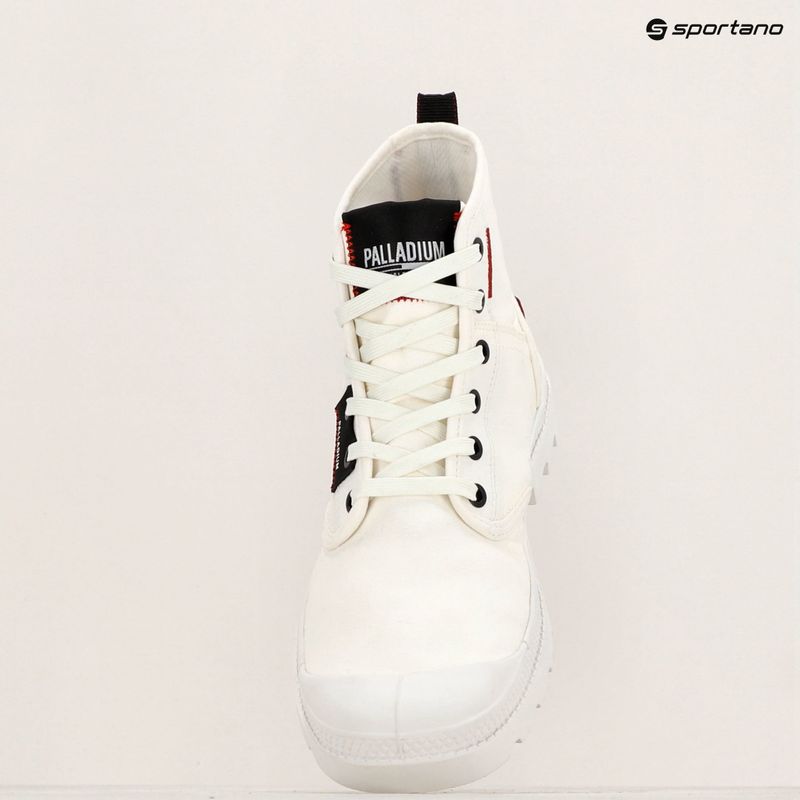 Palladium Pampa Hi Patch star white trainers 9