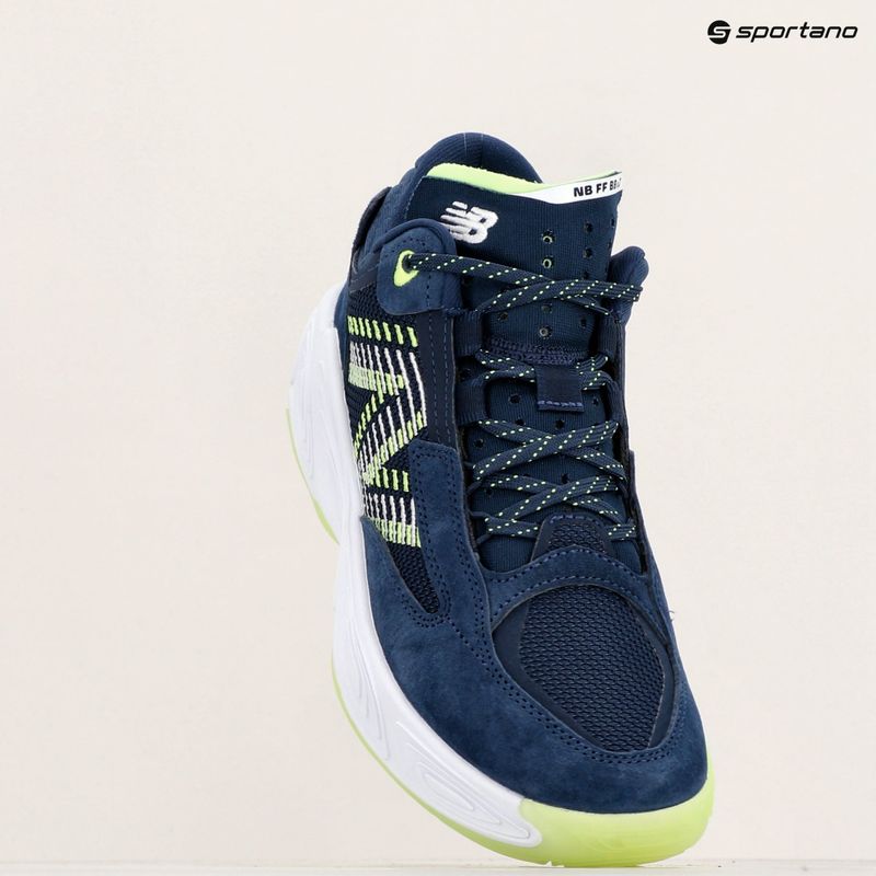 New Balance Fresh Foam BB v2 navy/lime basketball shoes 9