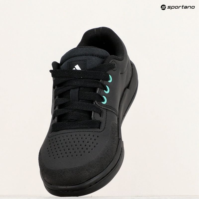 Women's platform cycling shoes adidas FIVE TEN Freerider Pro core black/crystal white/acid mint 9