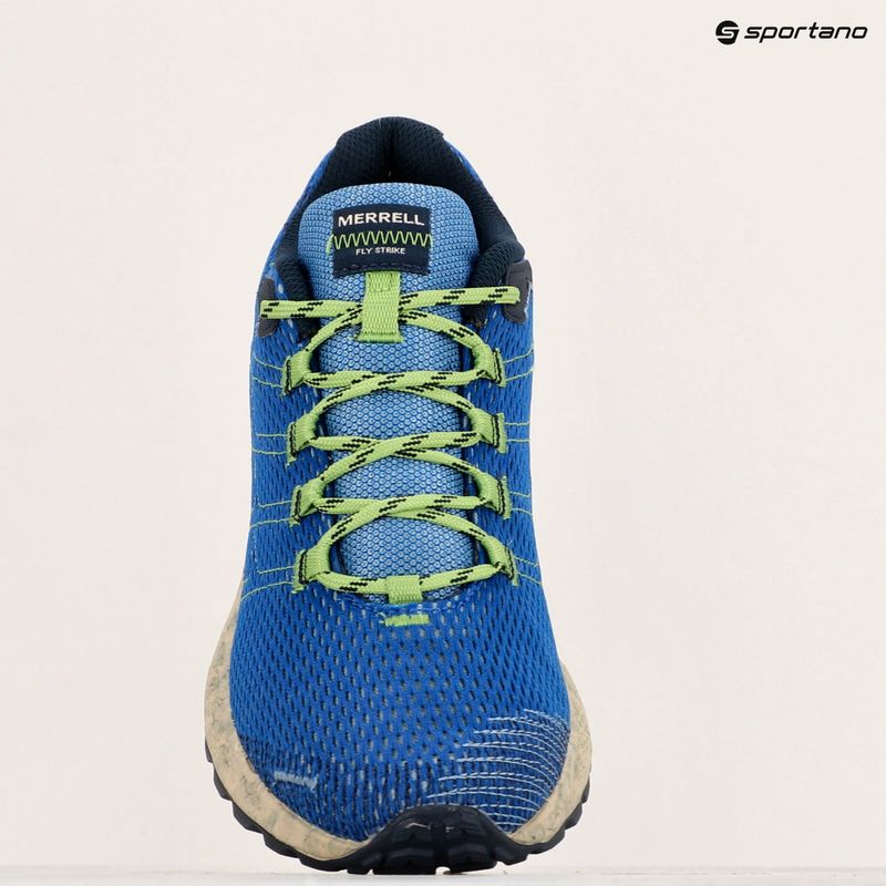 Merrell Fly Strike blue men's running shoes 9