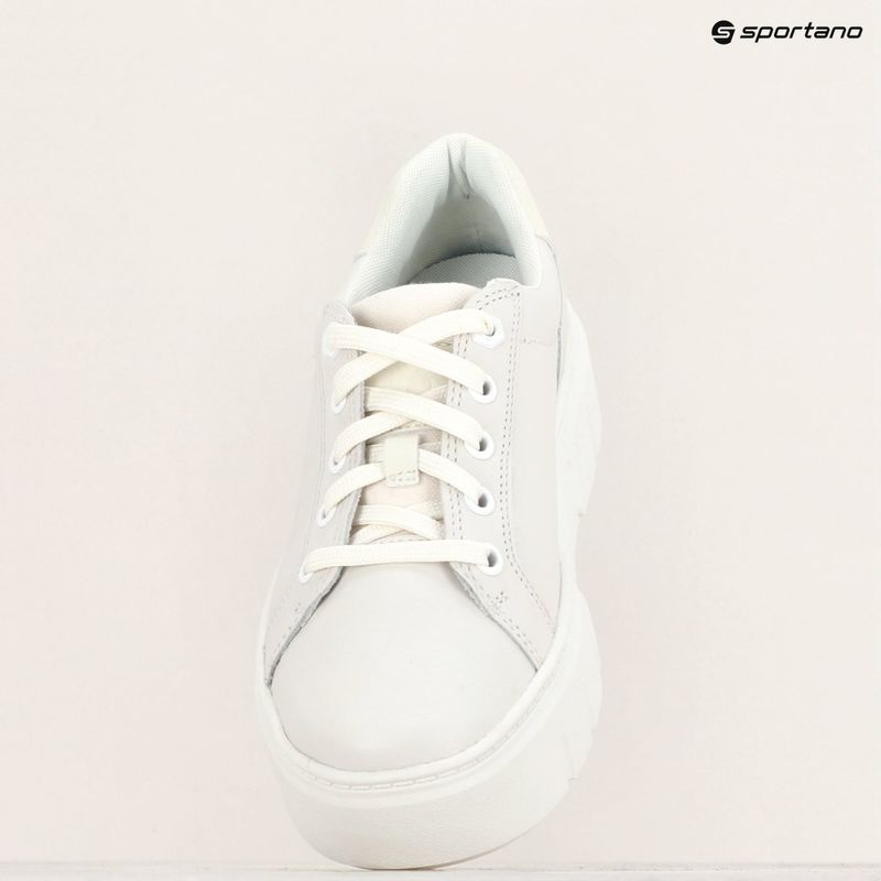 Timberland women's Laurel Court white full grain shoes 9