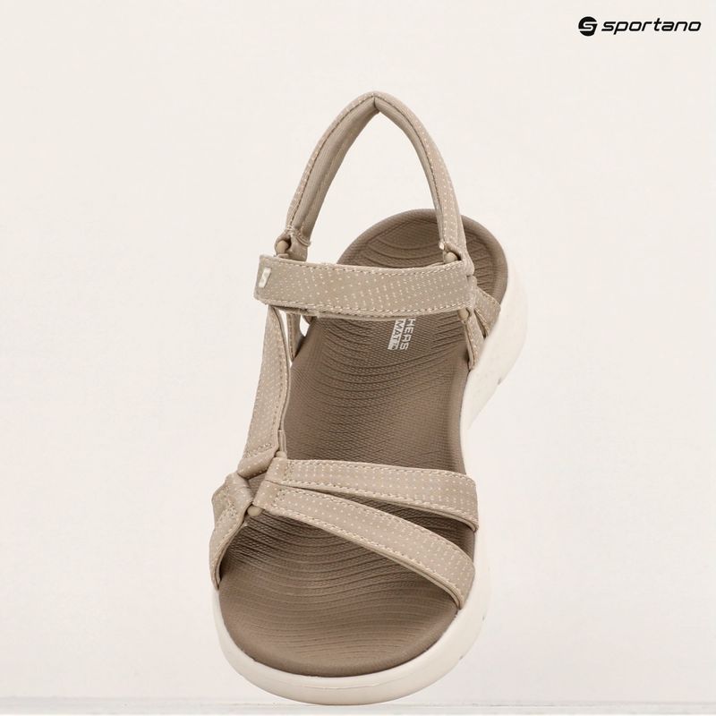 Women's SKECHERS Go Walk Flex Sandal Sublime taupe 15