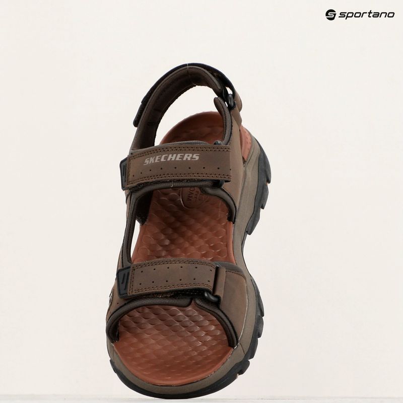 SKECHERS Tresmen Hirano chocolate men's sandals 14