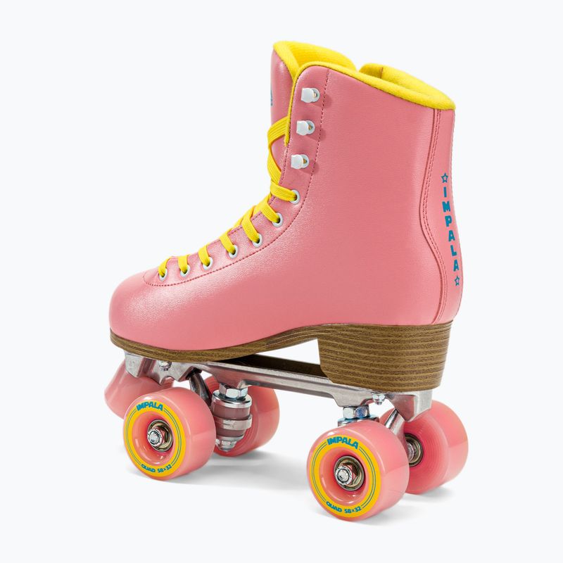 Women's IMPALA Quad Skates pink and yellow 2